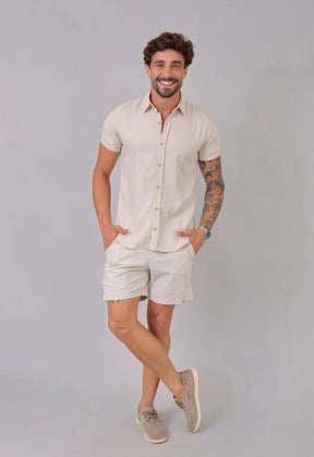 Camisa Masculina Linho com Viscose